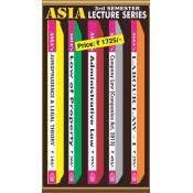 Asia Law House's 3rd Semester Lecture Series including Jurisprudence, Law Of Property (Including Easements And Wills), Administrative Law, Company Law, Labour Law I (Set of 5 Books) by Dr. Rega Surya Rao